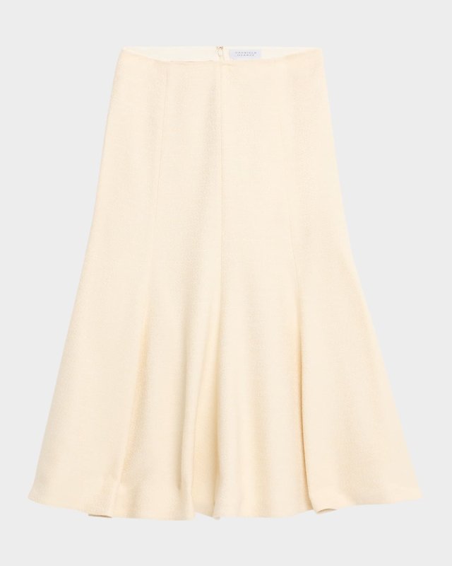 Selma Paneled Flare Midi Skirt